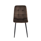Ela Dining Chair - Brown Velvet